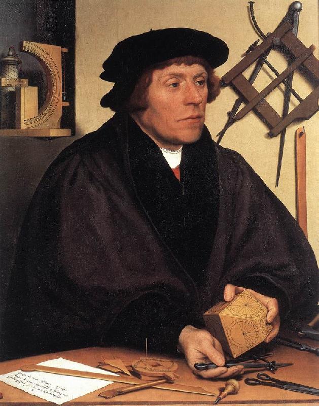 HOLBEIN, Hans the Younger Portrait of Nikolaus Kratzer gw Sweden oil painting art